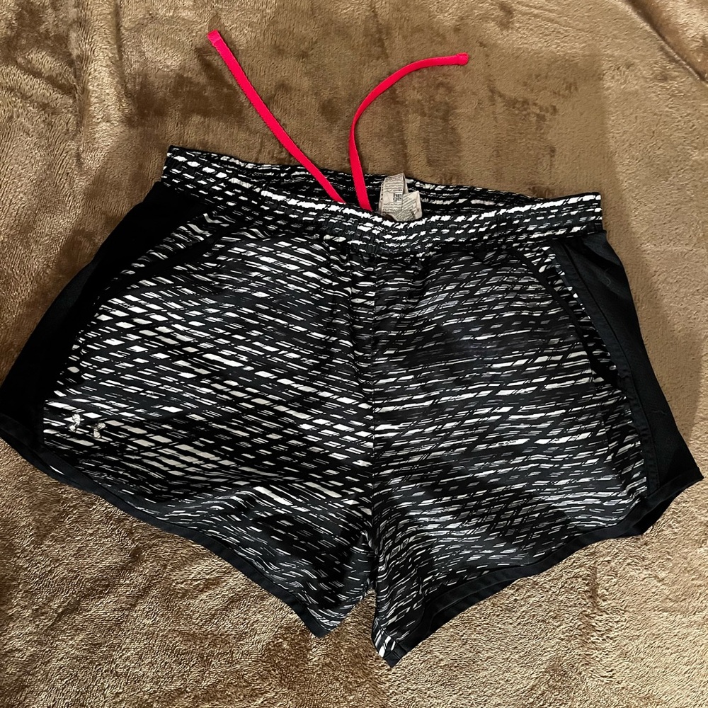 Nike Black and White Athletic Shorts